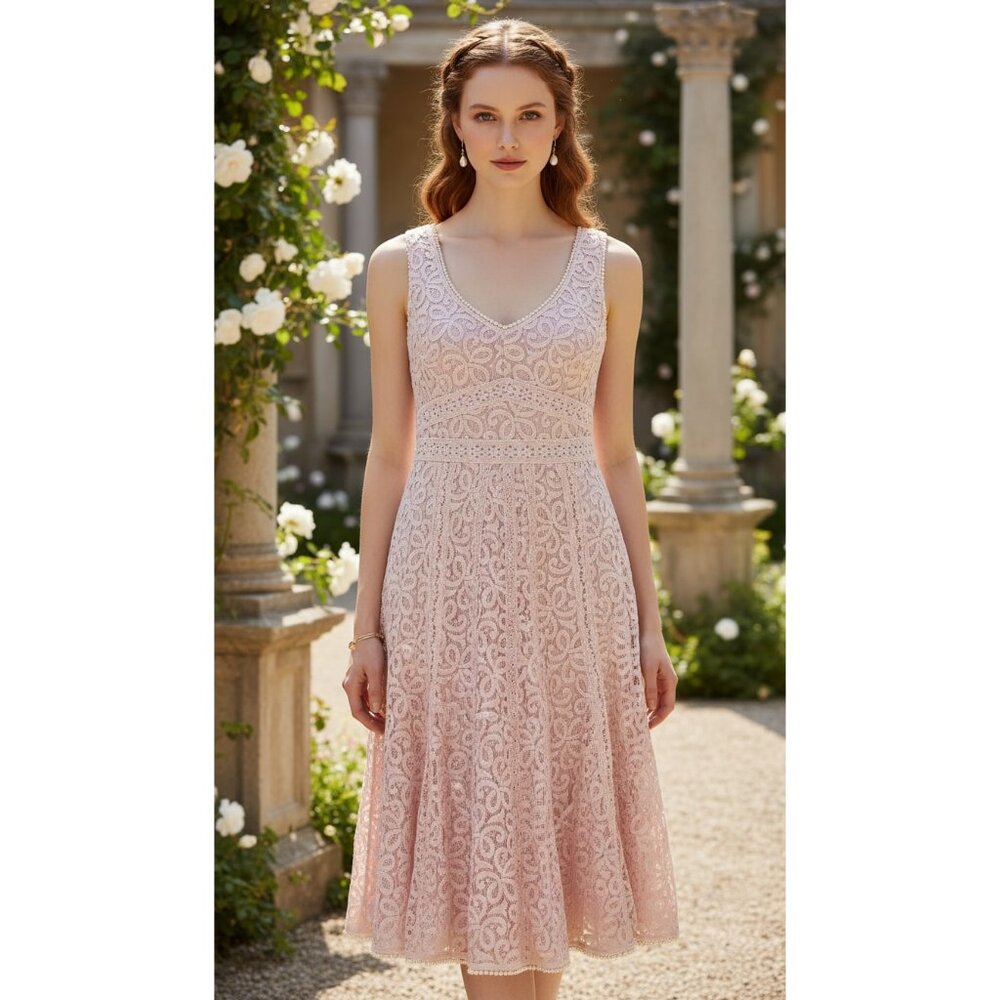 Blush Pink Early Vintage Nanette Lepore Dress Size 12
